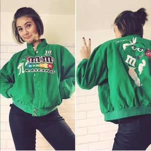 Green Mms Nascar Racing Jacket Girls 